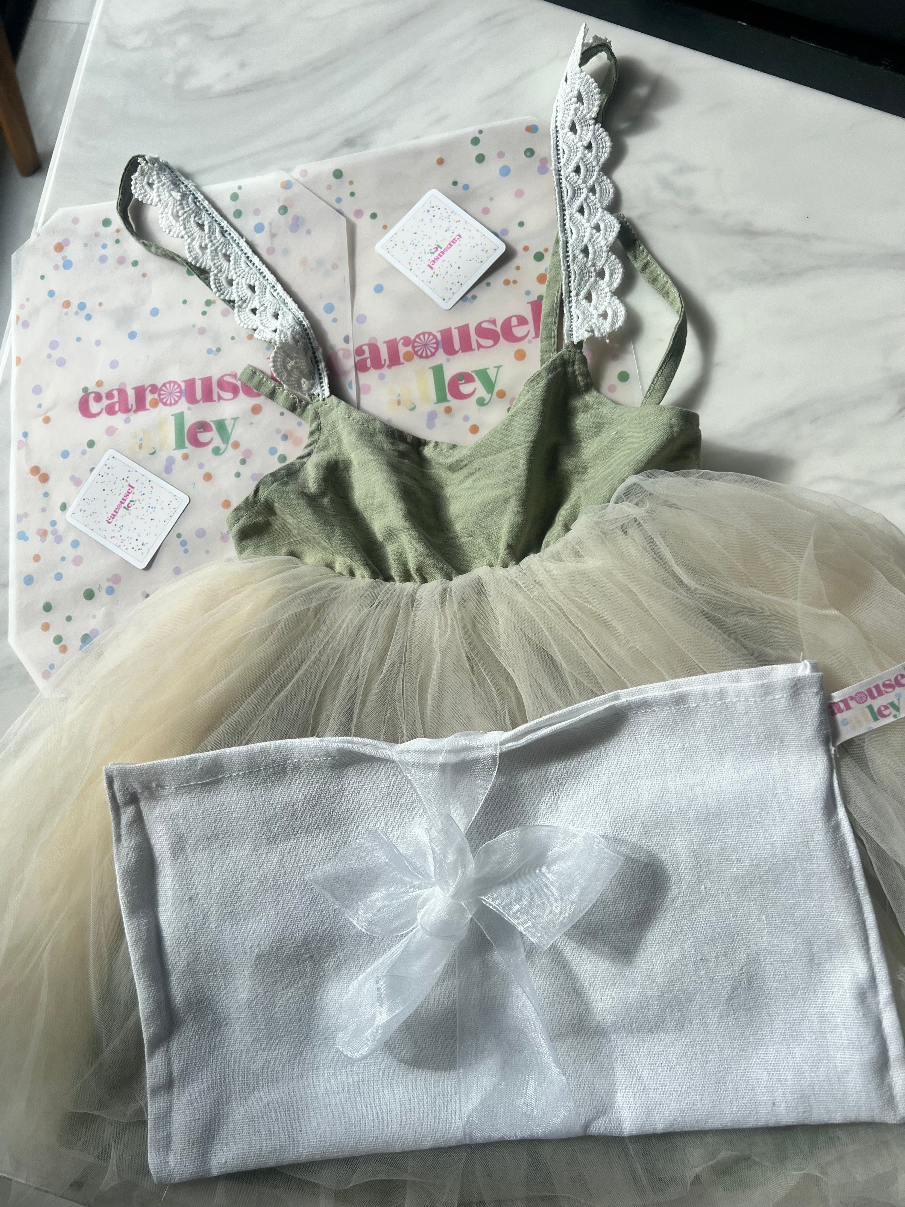 Whimsical Linen & Tulle Heirloom Dresses for Children | Carousel Alley NZ