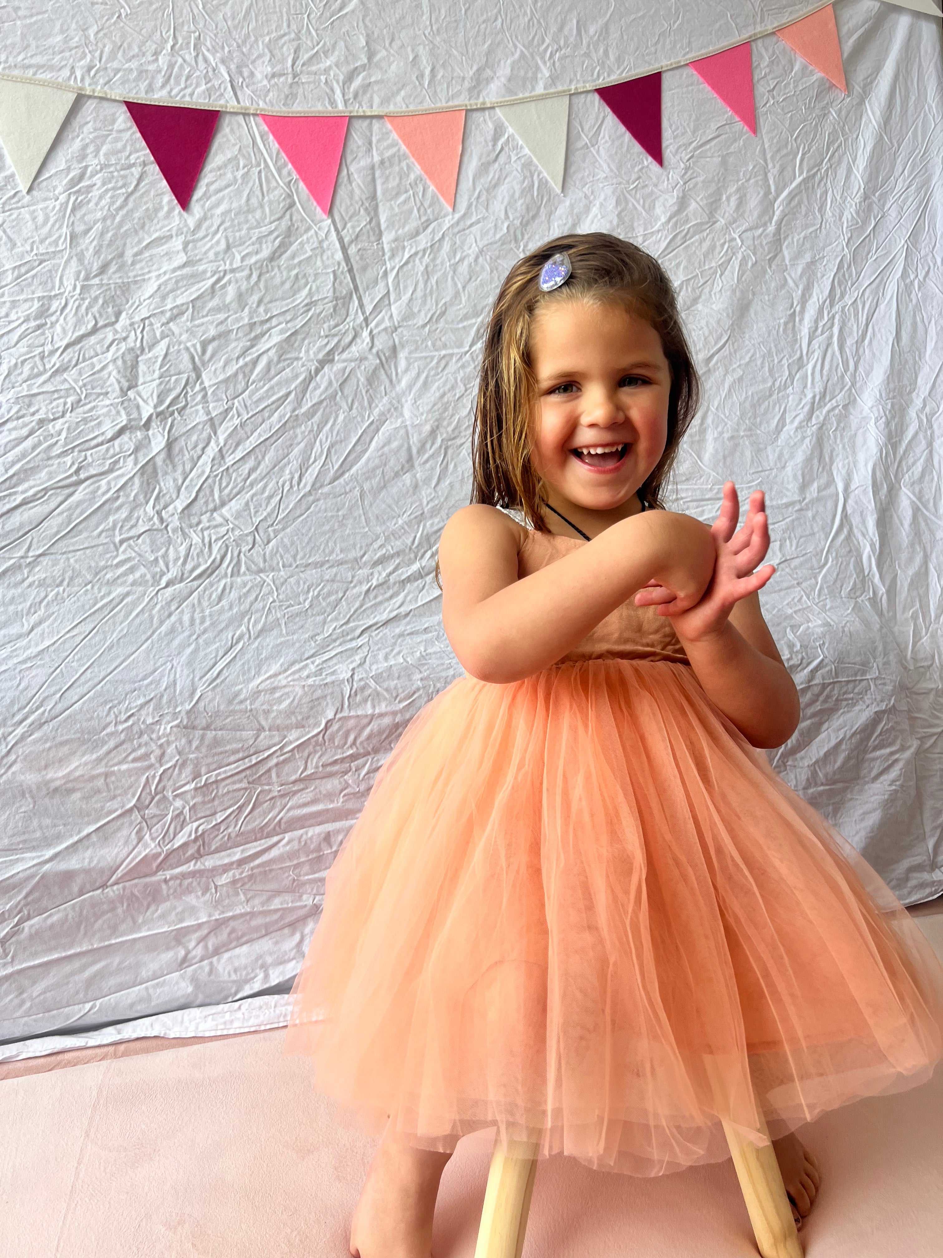 Whimsical Linen & Tulle Heirloom Dresses for Children | Carousel Alley NZ