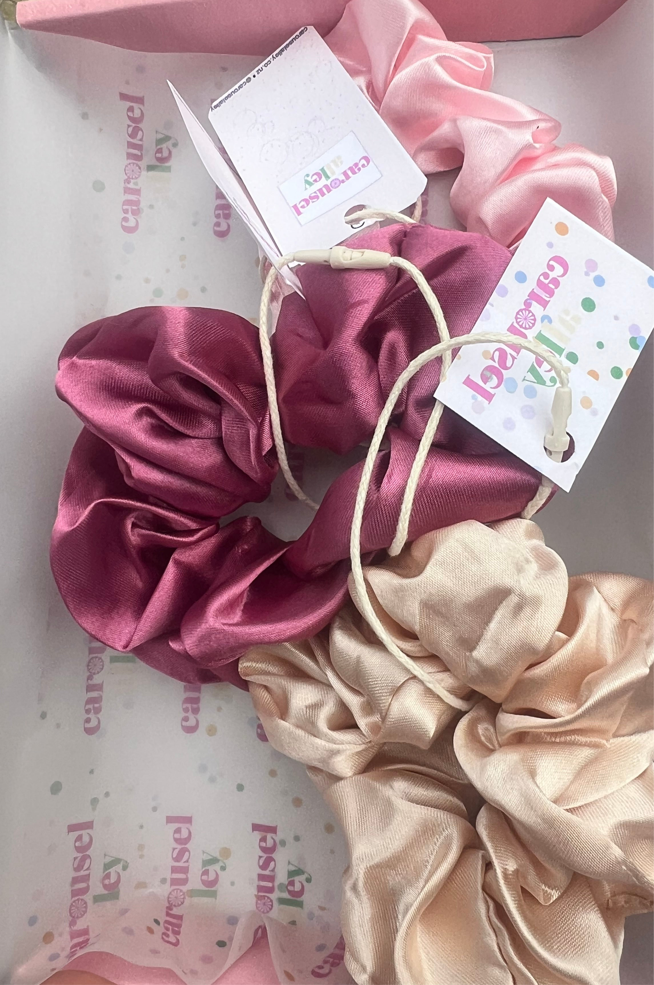 Silky Scrunchies, birthday gift, nz made, teen, mum , hair accessories nz, handmade 