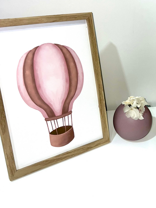 Illustration framed in oak 